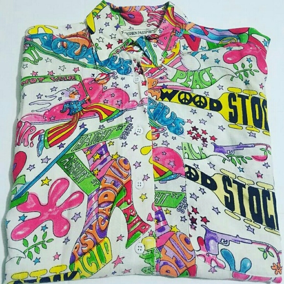 Fashion Passport Other - Vintage Fashion Passport Woodstock Shirt (S)